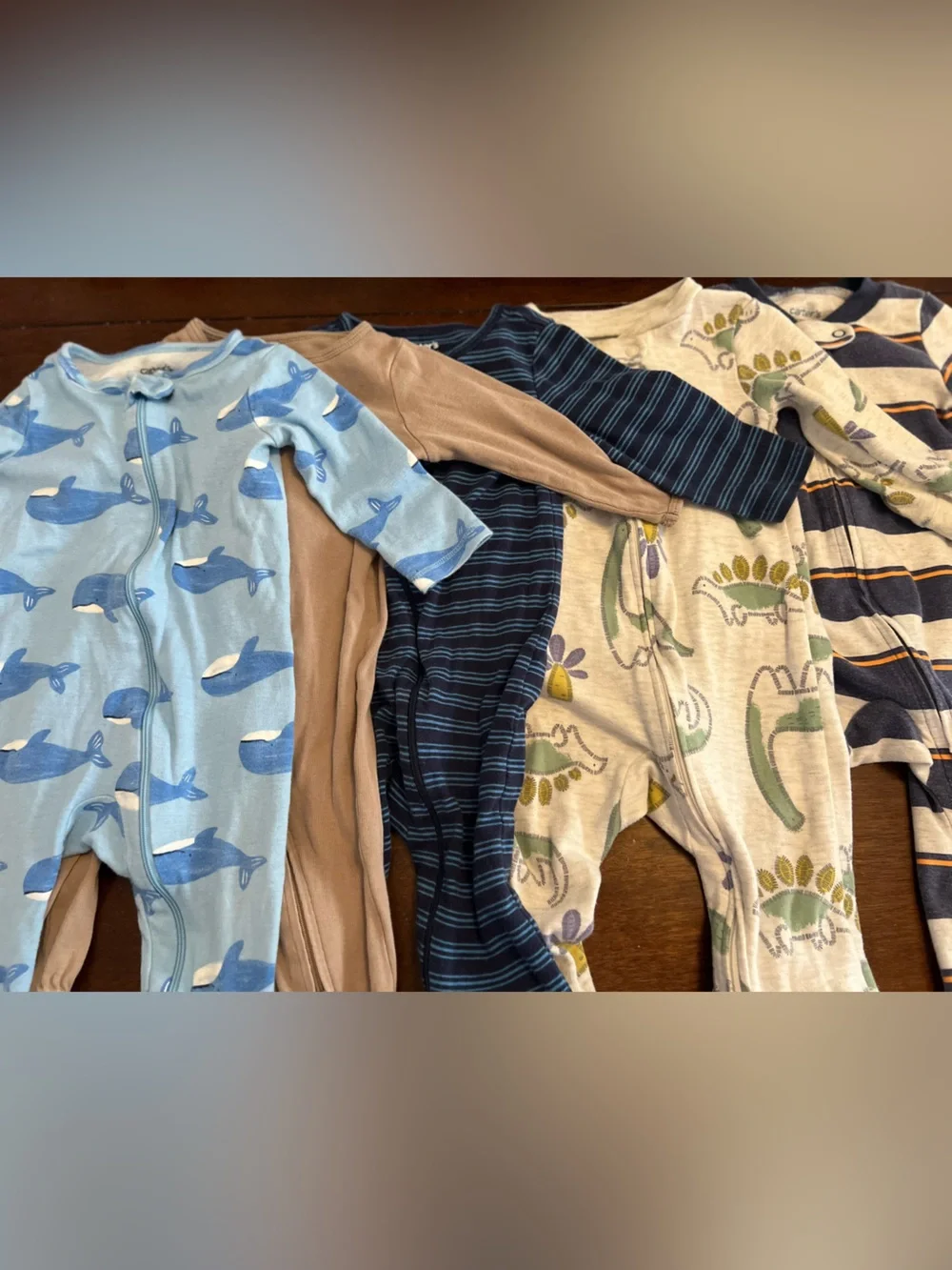 9M Baby Boy Footie Pajama Lot